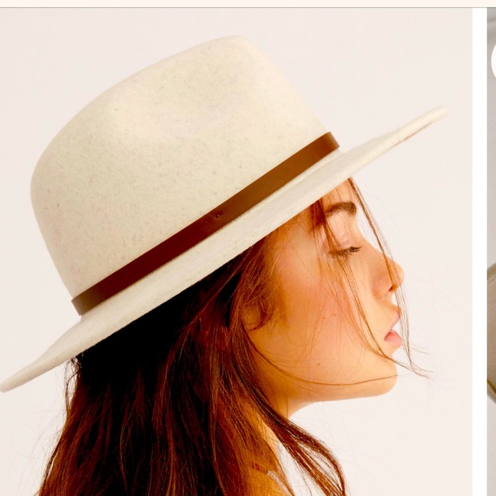 Straw and faux leather fedora